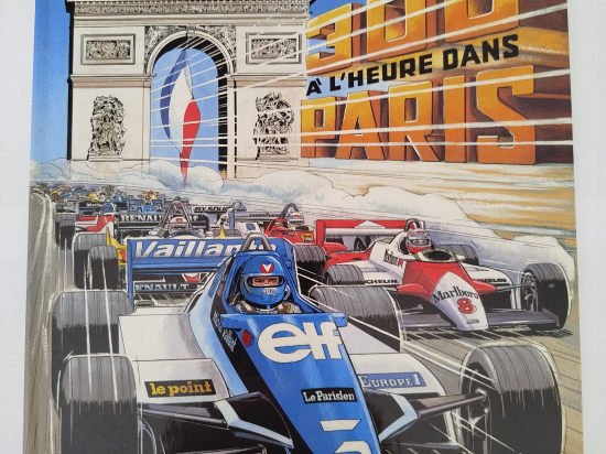 MICHEL VAILLANT 300 a l'heure dans Paris eo 1983 TTBE+++++SUP