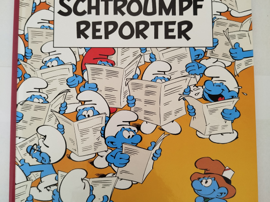 LES SCHTROUMPFS n°22 Le schtroumpf reporter eo 2003 TTBE+++++SUP