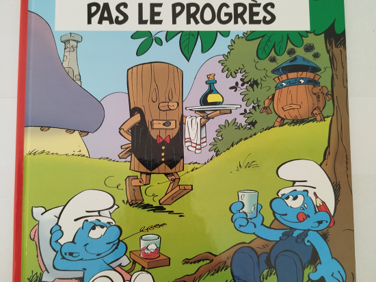 LES SCHTROUMPFS n°21 On ne schtroumpfe pas le progrès eo 2002 TTBE++++SUP