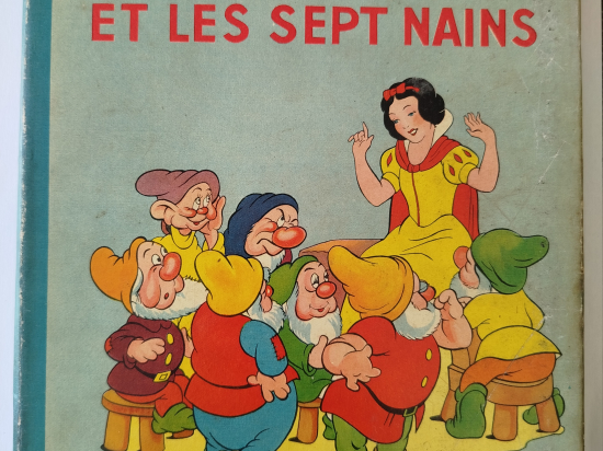 WALT DISNEY Blanche-neige et les sept nains re 1940 TBE+++++ jaquette TBE++
