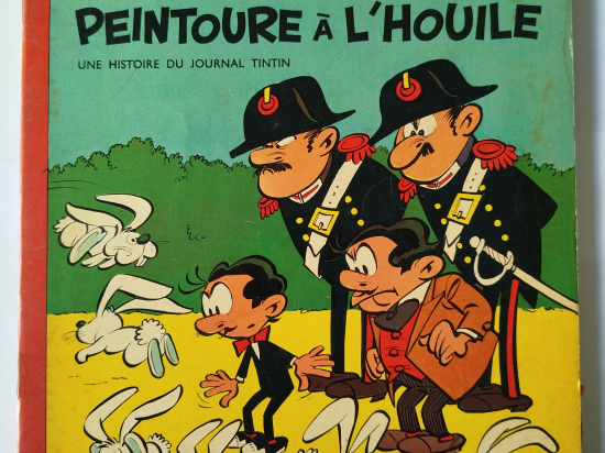 SPAGHETTI et la peintoure à lhouile eo 1961 TBE+++ ( avec tampon publicitaire vu sur photo )