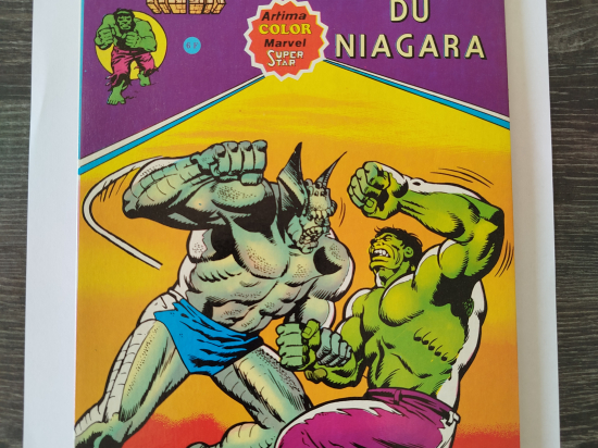 HULK gamma n°4 HULK aux chutes du Niagara eo 1979 TTBE++++SUP