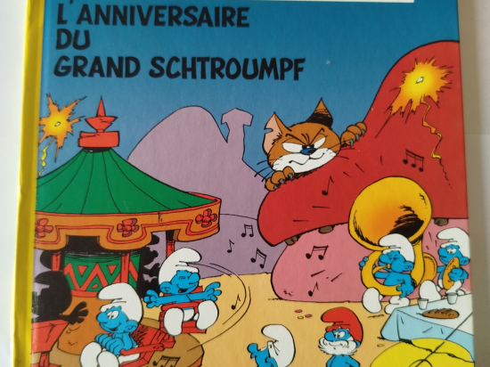 LES SCHTROUMPFS 3 histoires de schtroumpfs n°4 L'anniversaire du grand schtroumpf eo 1994 TTBE+