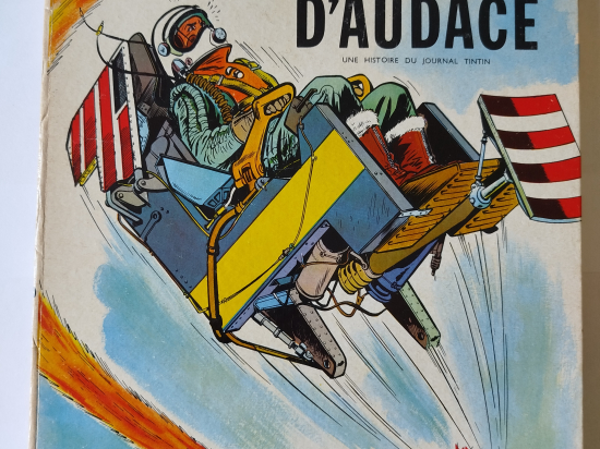 DAN COOPER Coup d'audace eo 1963 + point TINTIN BE+++++