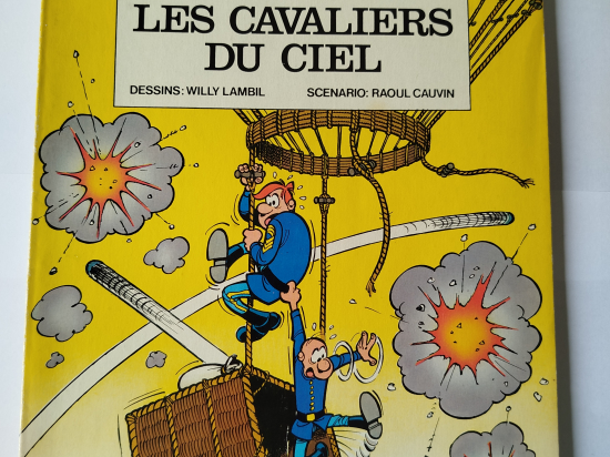 LES TUNIQUES BLEUES n°7 Les cavaliers du ciel eo 1976 TBE++++