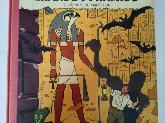 BLAKE ET MORTIMER Le mystère de la grande pyramide " Le papyrus de Manéthon " re 1959 ( avec point tintin vu sur photo )TBE+++