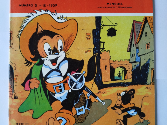 MOUSTACHE ET TROTINETTE n°5 eo 1957 TTBE+++++SUP