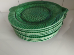 Lot de 9 assiettes poisson Barbotine SARREGUEMINES  TTBE++++SUP
