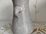 Vase en céramique craquelé avec poignées têtes d'éléphants TTBE+++++SUP