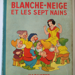 WALT DISNEY Blanche-neige et les sept nains re 1940 TBE+++++ jaquette TBE++ thumbnail