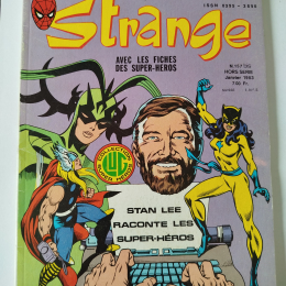 STRANGE spécial origines n°157 bis eo 1983 TBE+++++ avec fiches super-héros thumbnail