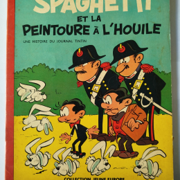 SPAGHETTI et la peintoure à lhouile eo 1961 TBE+++ ( avec tampon publicitaire vu sur photo ) thumbnail