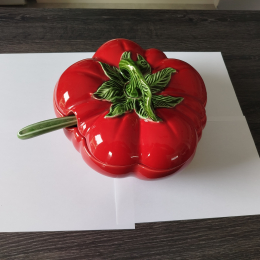 Soupière Tomate + Louche BARBOTINE TTBE++++SUP thumbnail