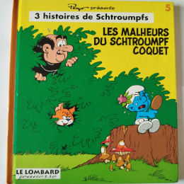 LES SCHTROUMPFS 3 histoires de schtroumpfs n°5 Les malheurs du schtroumpf coquet eo 1994 TTBE+++ thumbnail