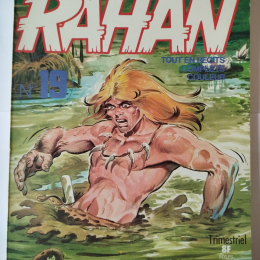 RAHAN 1ère série n°19 L'œil Bleu eo 1976 TBE+++++ thumbnail