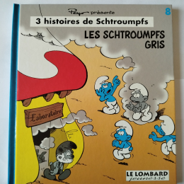 LES SCHTROUMPFS 3 histoires de schtroumpfs n°8 Les schtroumpfs gris eo 1994 TTBE++++SUP thumbnail