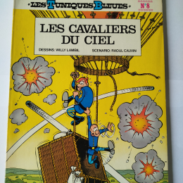 LES TUNIQUES BLEUES n°7 Les cavaliers du ciel eo 1976 TBE++++ thumbnail