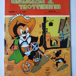 MOUSTACHE ET TROTINETTE n°5 eo 1957 TTBE+++++SUP thumbnail