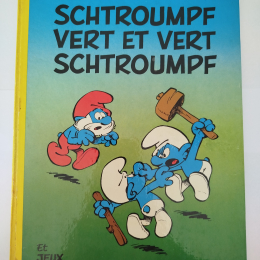 LES SCHTROUMPFS n°9 Schtroumpf vert et vert schtroumpf eo 1973 TBE+ thumbnail